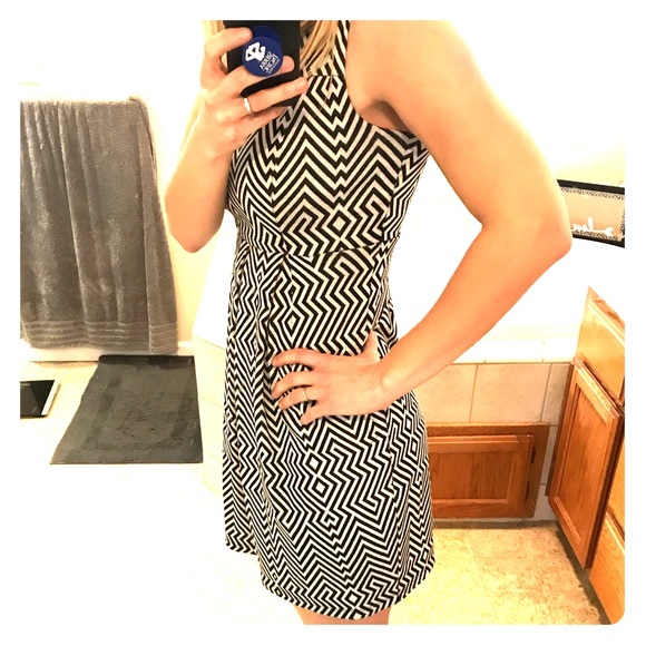 Valero Bertinelli Black and White Dress - Picture 1 of 6